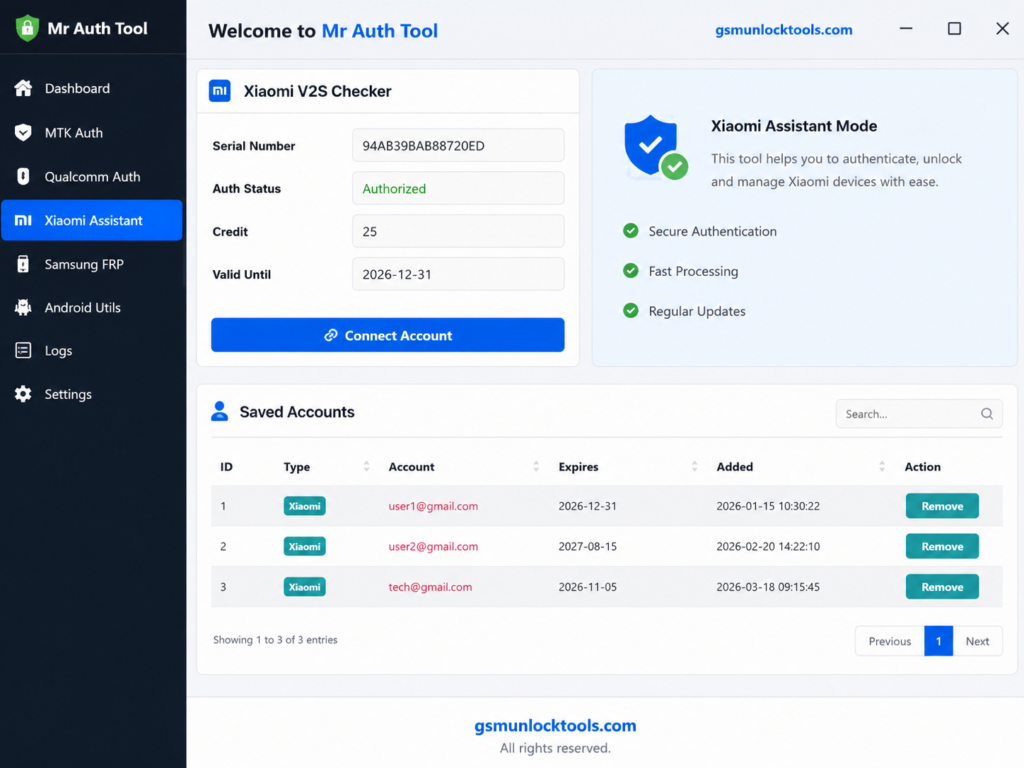 Mr Auth Tool 2026: Ultimate FRP Removal & Xiaomi EDL Features