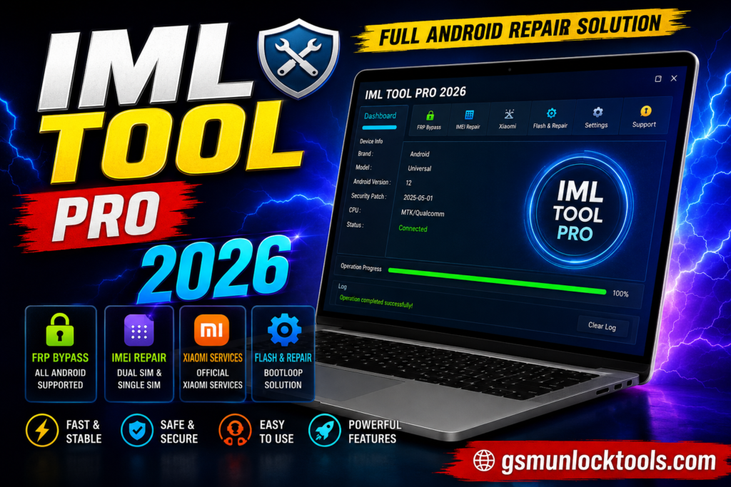 IML Tool Pro 2026 Android repair tool for Windows