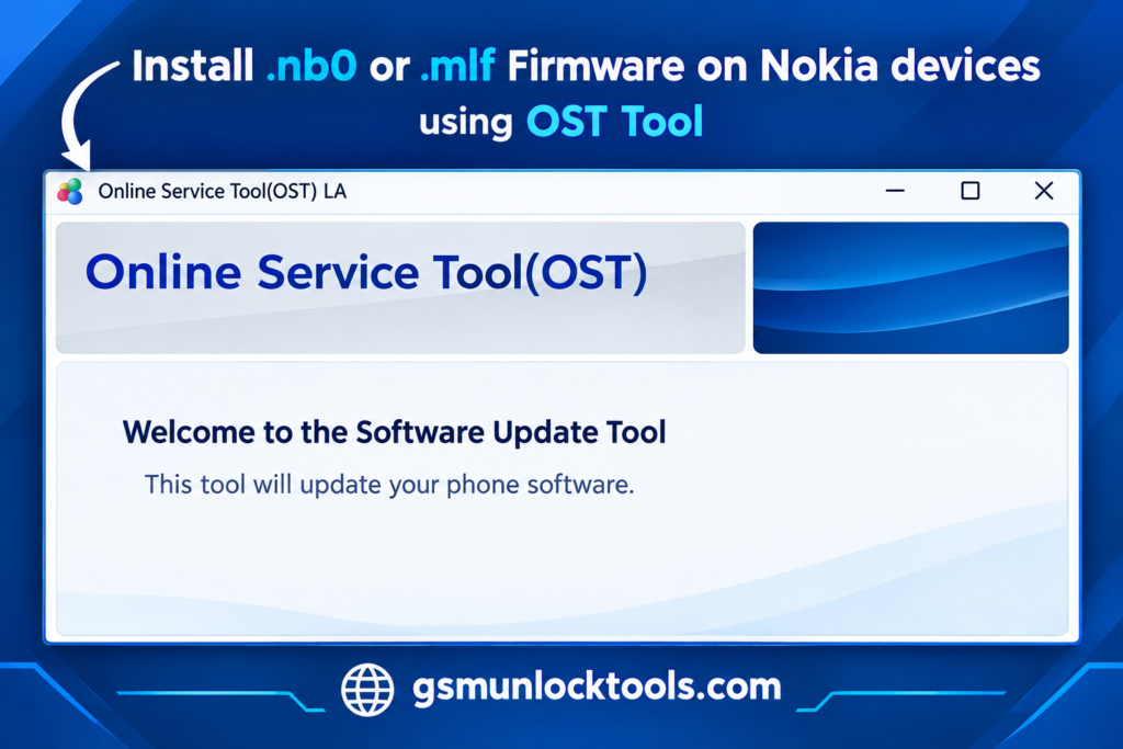 OST Tool V6.3.7 for Nokia HMD firmware flashing