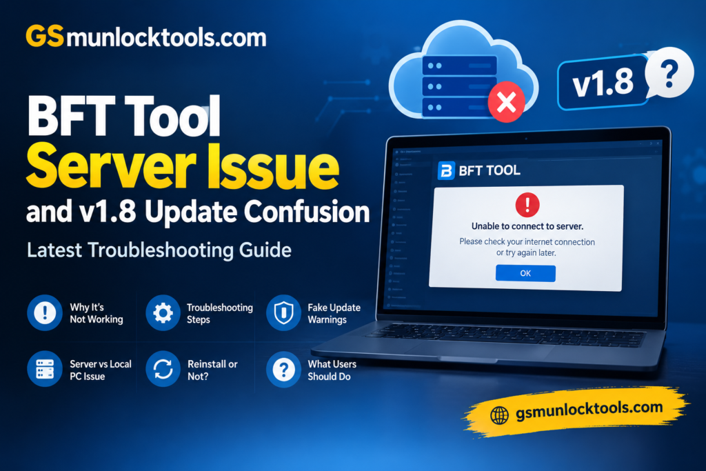 BFT Tool Server Issue and v1.8 Update Confusion: Latest Troubleshooting Guide