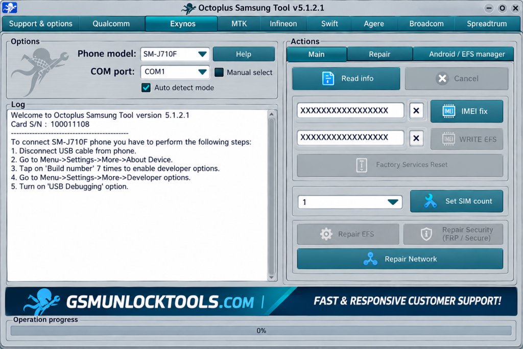 Octoplus Samsung Tool