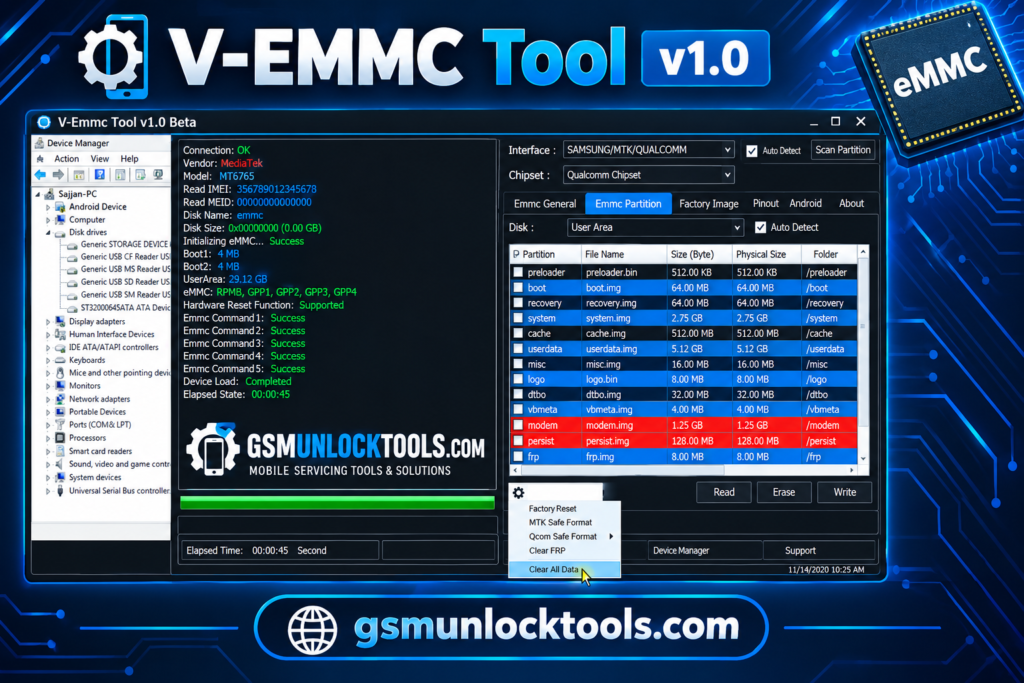 V-EMMC Tool v1.0