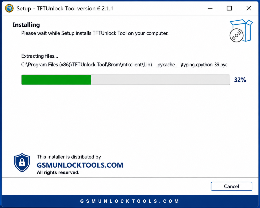 TFT Tool V7 Installation Process