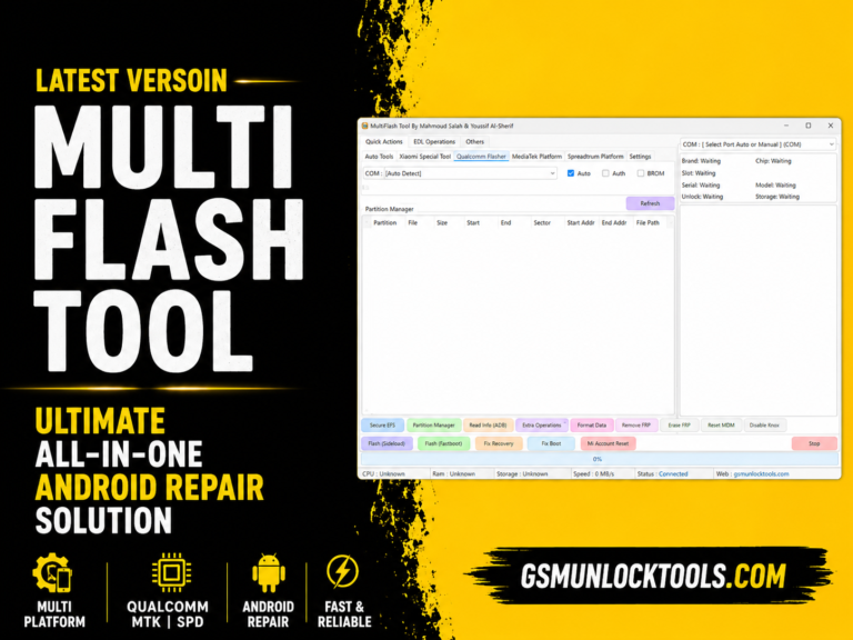 MultiFlash Tool V3.0 latest version all in one Android repair tool